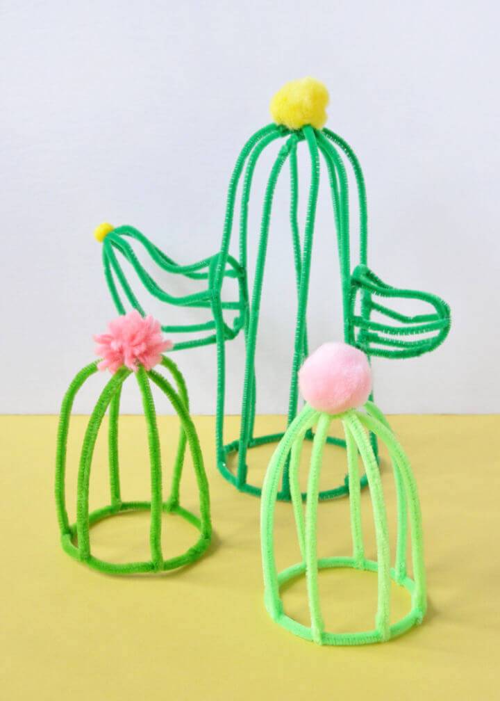 Simple Homemade Pipe Cleaner Cacti