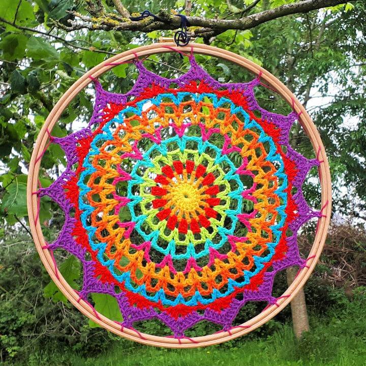 Beautiful Summer Mandala – Free Crochet Pattern