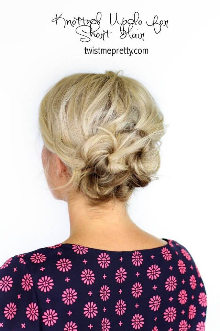 Best Knotted Updo for Short Hair