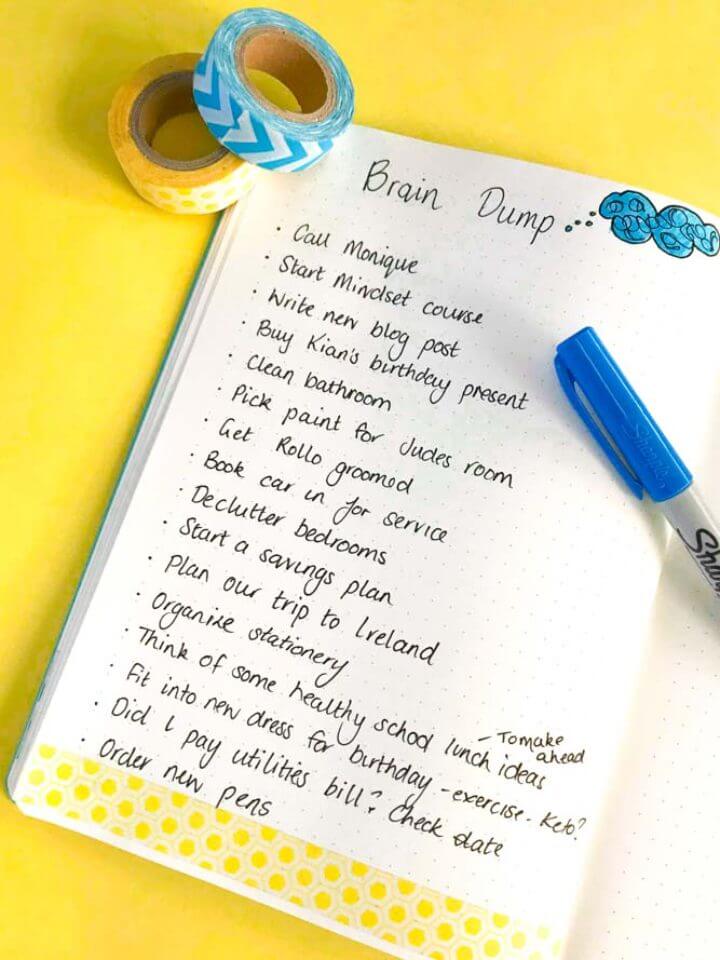 Brain Dump Bullet Journal