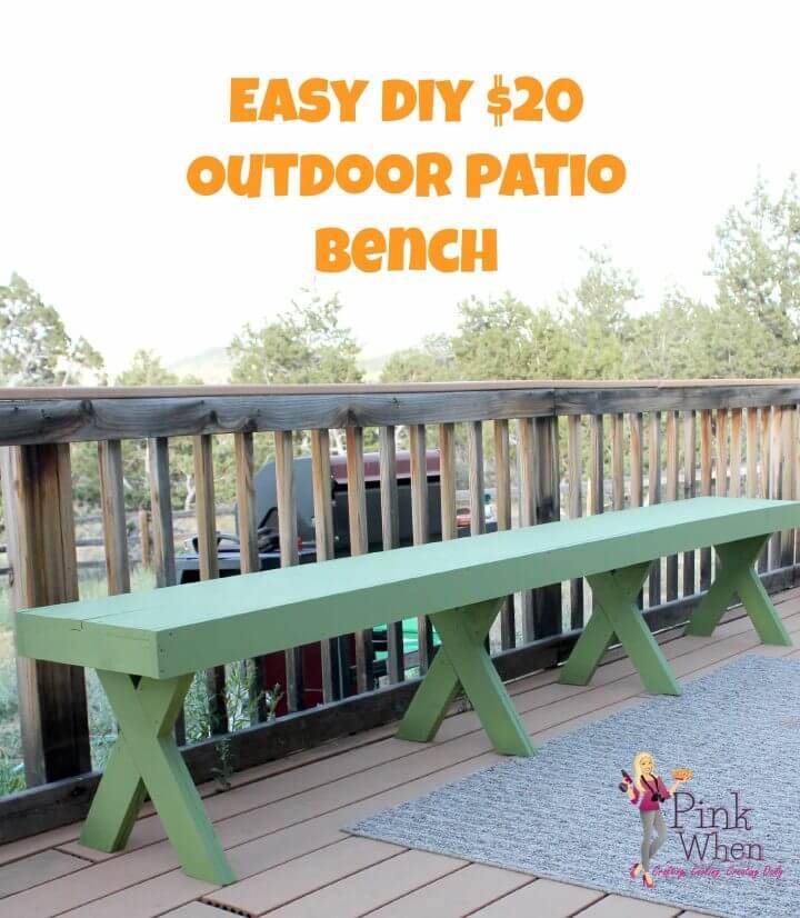 Build Outdoor Patio Bench Under 20