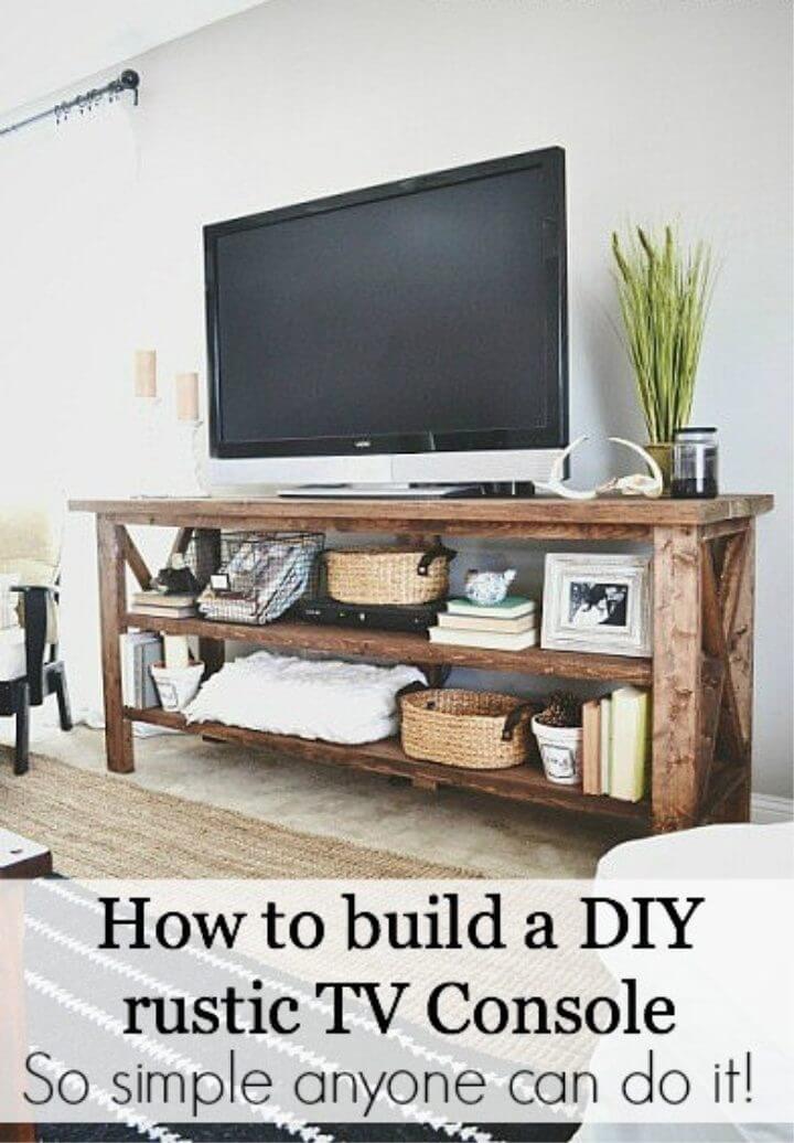 Build Rustic TV Console