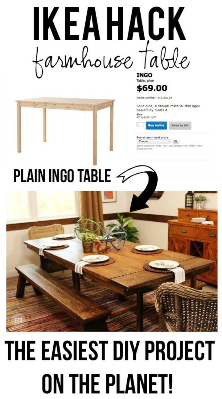 Build a Farmhouse Table The Easy Way