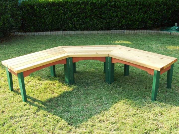 Build a Semi circular Wooden Bench