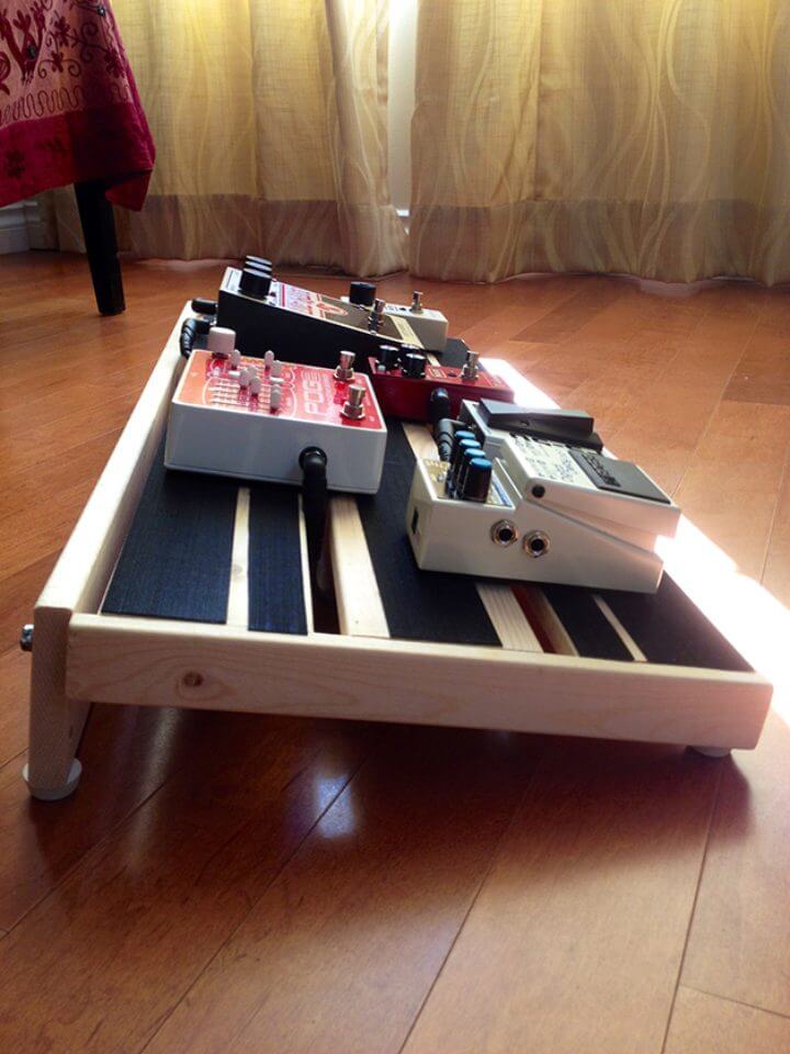 diy wood pedalboard