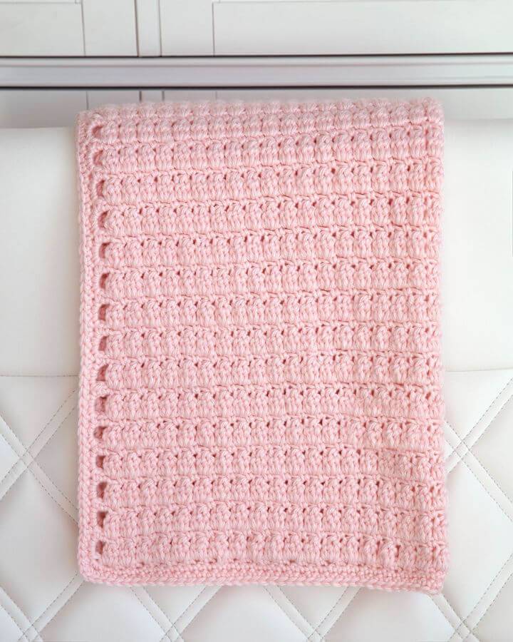 Cozy Clusters Crochet Baby Blanket Free Pattern