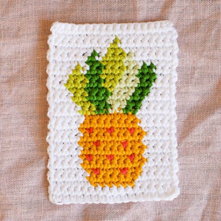 Crochet Pineapple Motif Free Pattern