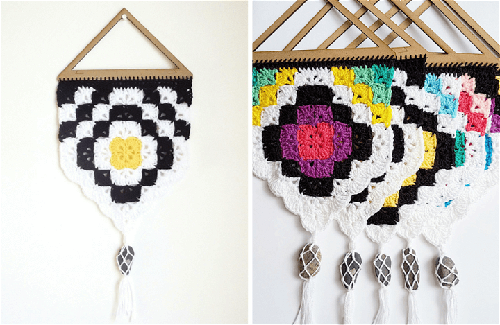 Crochet Tribal Wall Hanging Free Pattern
