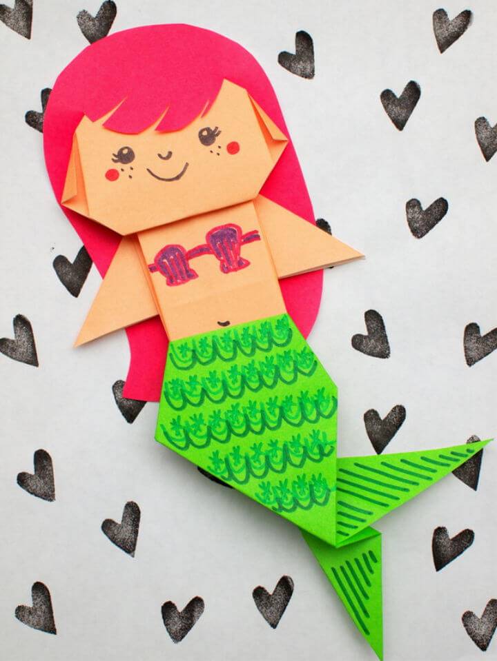 Cute DIY Uber Origami Mermaid