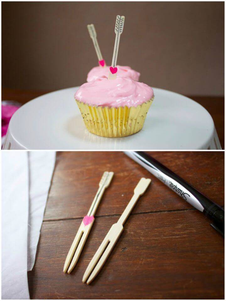 DIY Arrow Cupcake Toppers