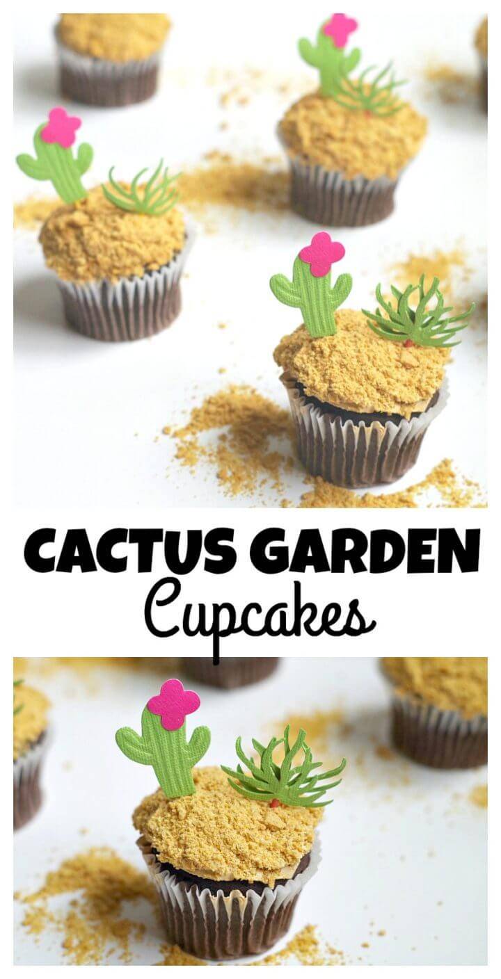 DIY Cactus Garden Cupcakes