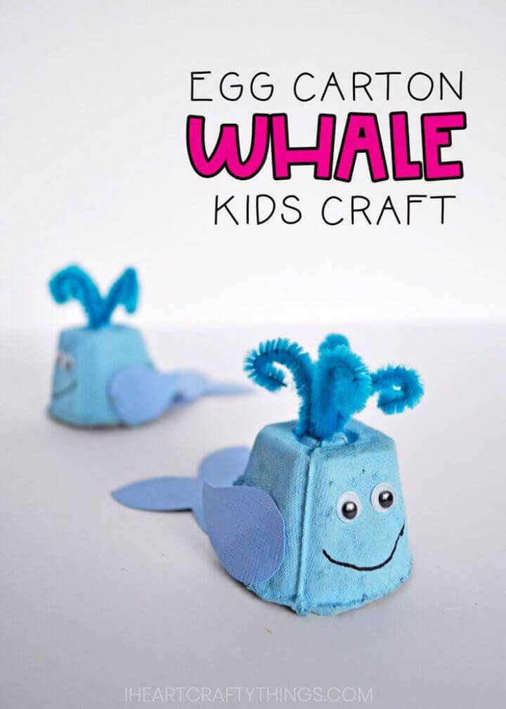 DIY Egg Carton Whale Craft for Kids