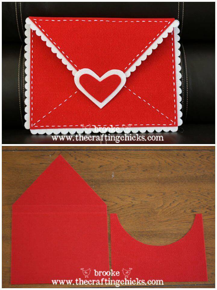 DIY Felt Valentine Envelopes