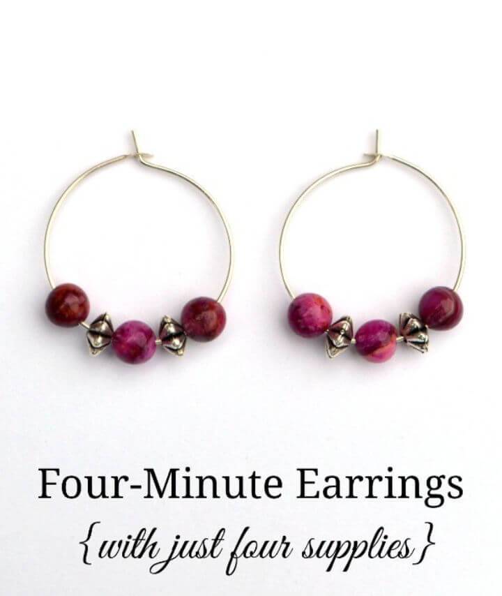 DIY Four Minute Fall Earrings