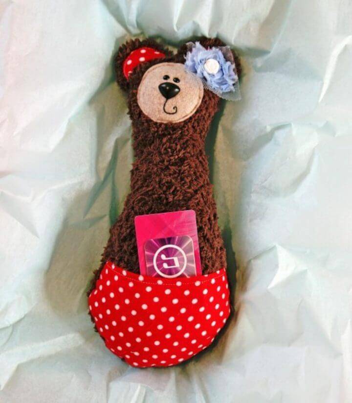 DIY Gift Card Teddy Bear