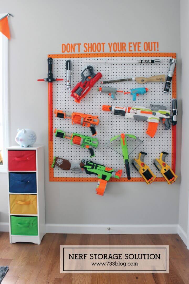 DIY Nerf Gun Storage