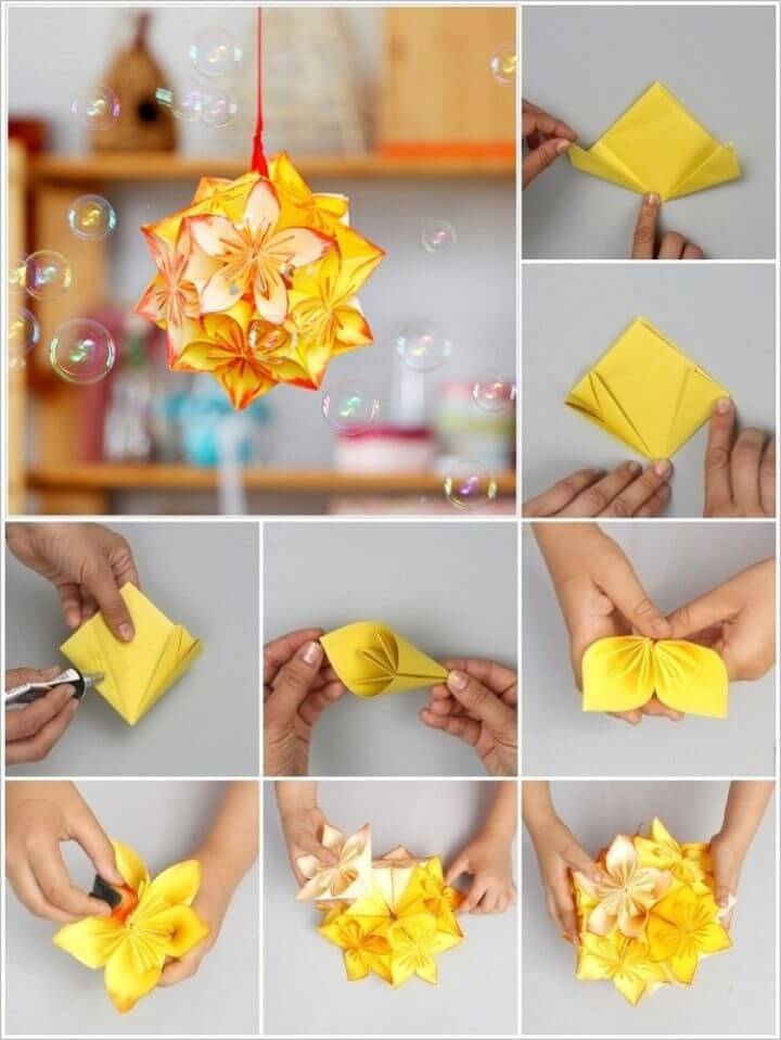 DIY Origami Flower Project