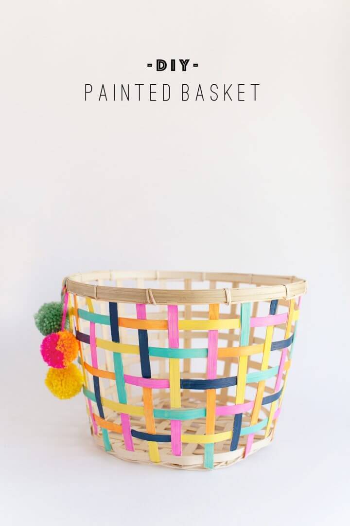 DIY Painted Basket Ikea Hack