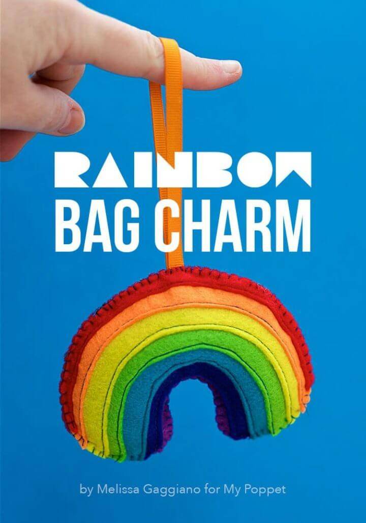 DIY Rainbow Bag Charm