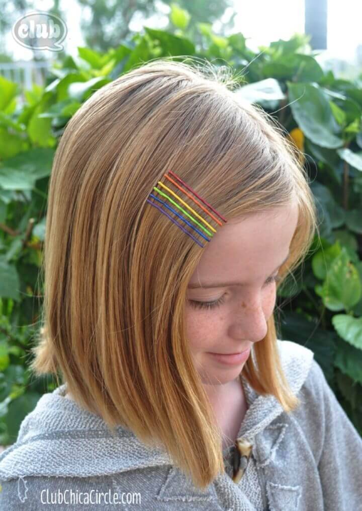 DIY Rainbow Hair Accessories