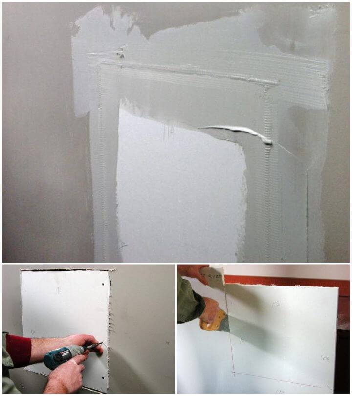 DIY Repair Large Section Drywall Hole