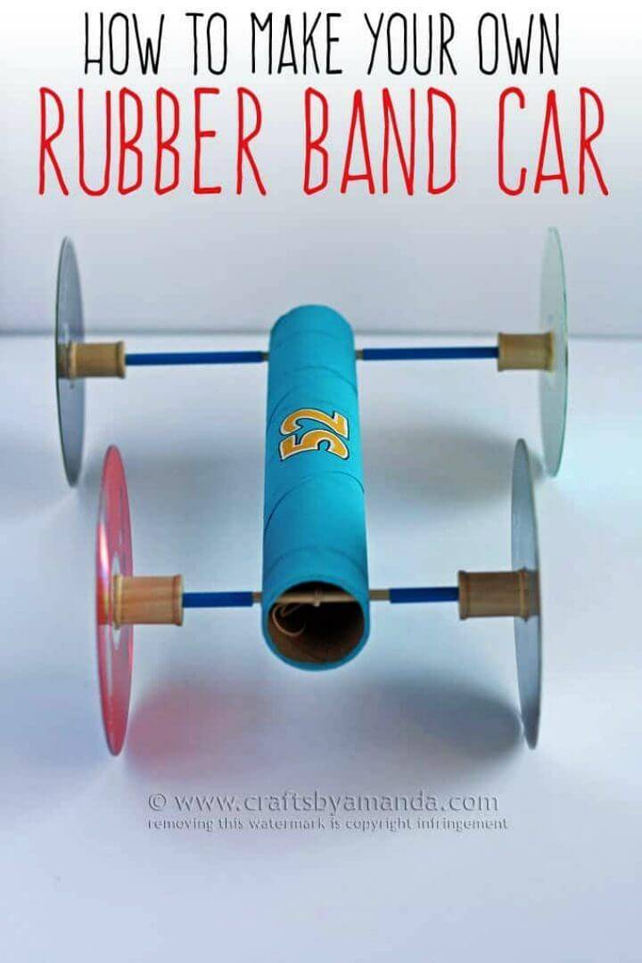 DIY Rubber Band Car Tutorial