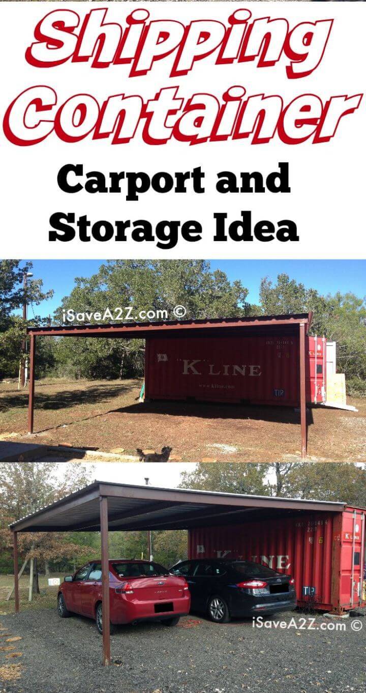 DIY Shipping Container Carport and Storage