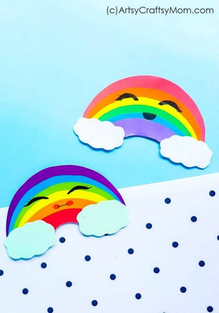 DIY Smiling Rainbow Paper