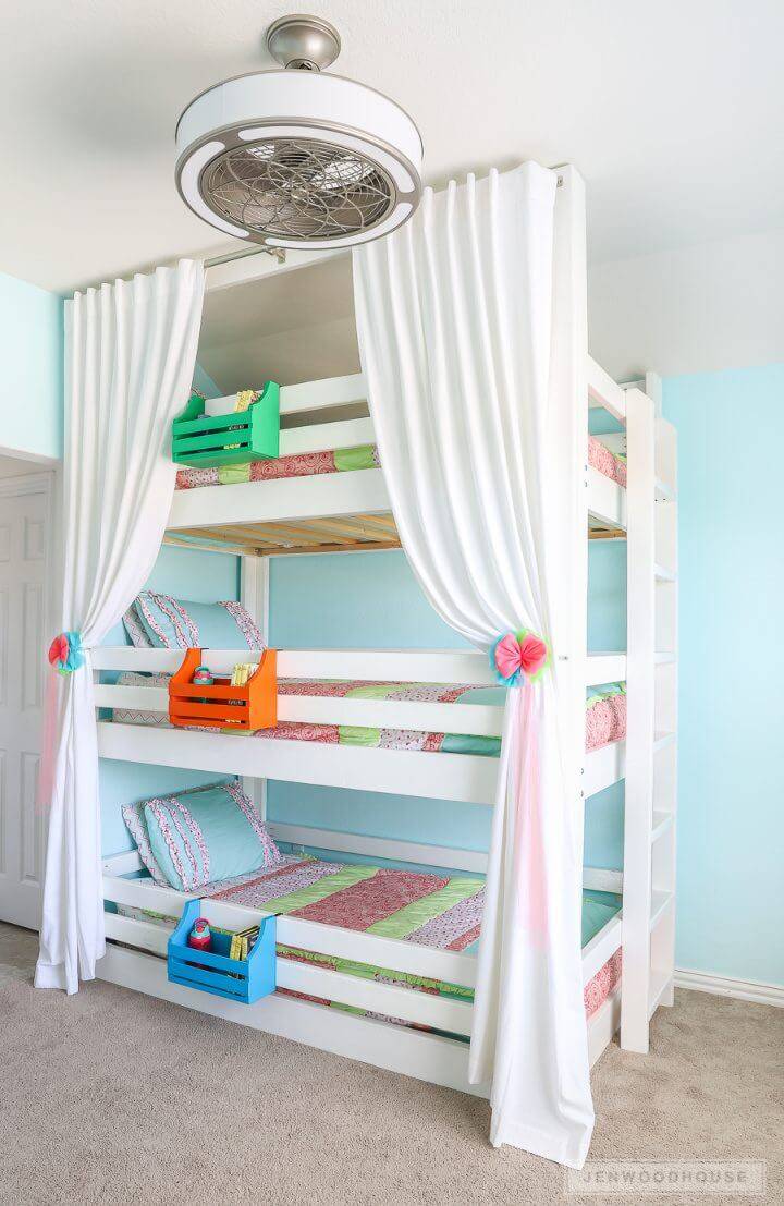 DIY Triple Bunk Bed for Kids