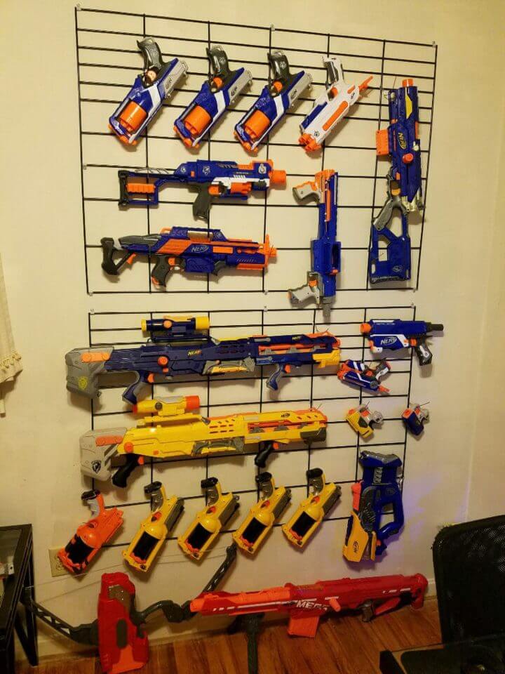 nerf gun rack plans