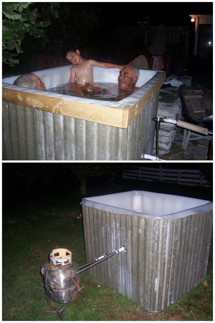 DIY Wood Fired Hot Tub