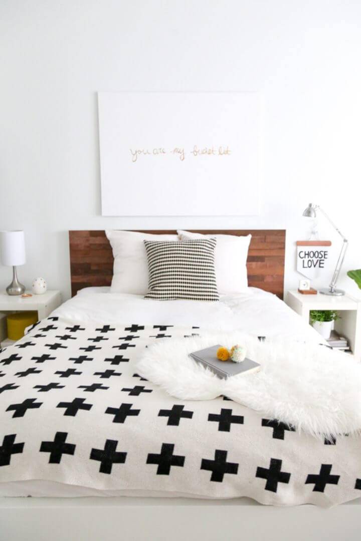 DIY Wooden Headboard With Stikwood