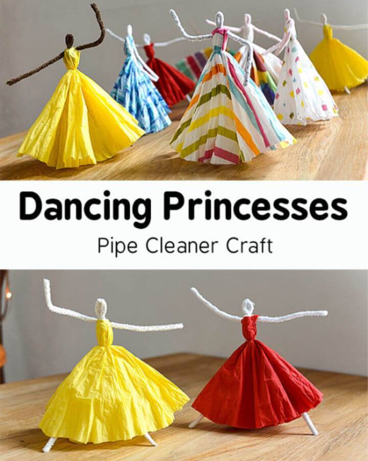 Dancing Princesses Using Pipe Cleaner
