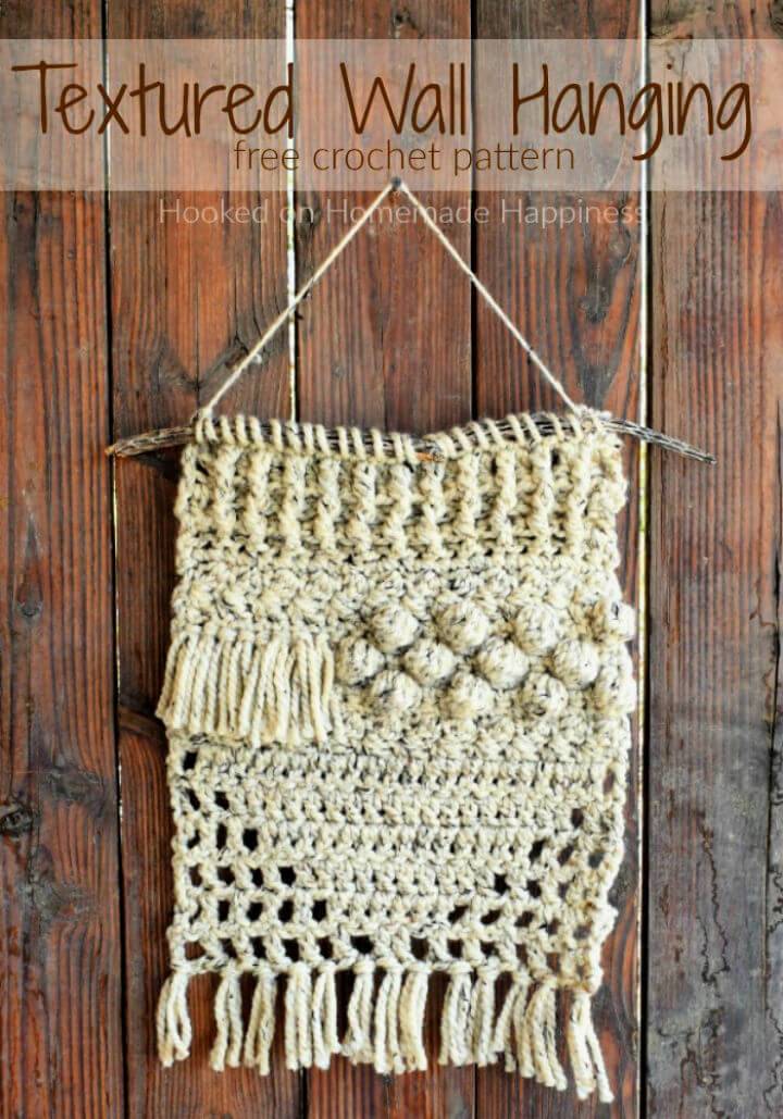 Easy Crochet Textured Wall Hanging Pattern