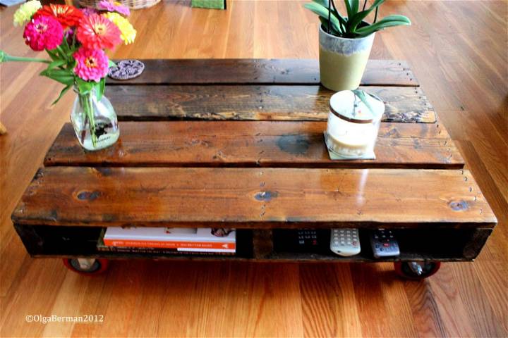 Easy DIY Pallet Coffee Table