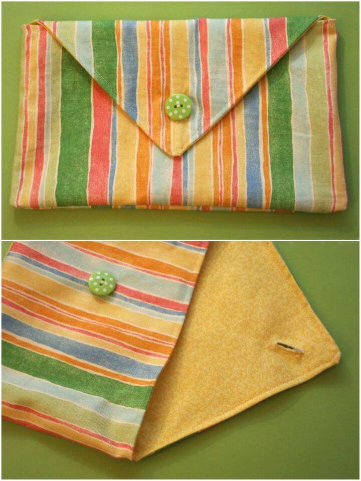 Easy to Sew a Button closure Pouch