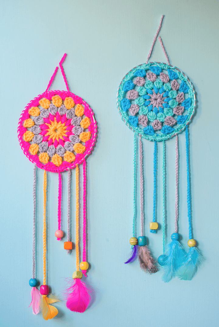 Free Crochet Dream Catchers Hanging Pattern