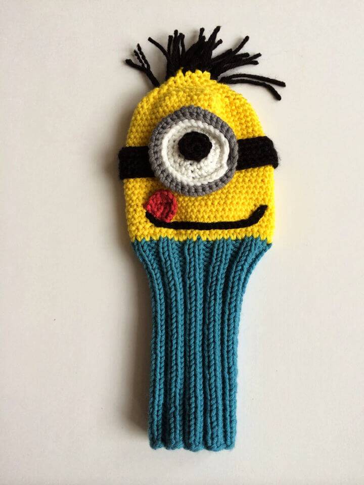 How to Crochet Minion Golf Cover - Free Pattern