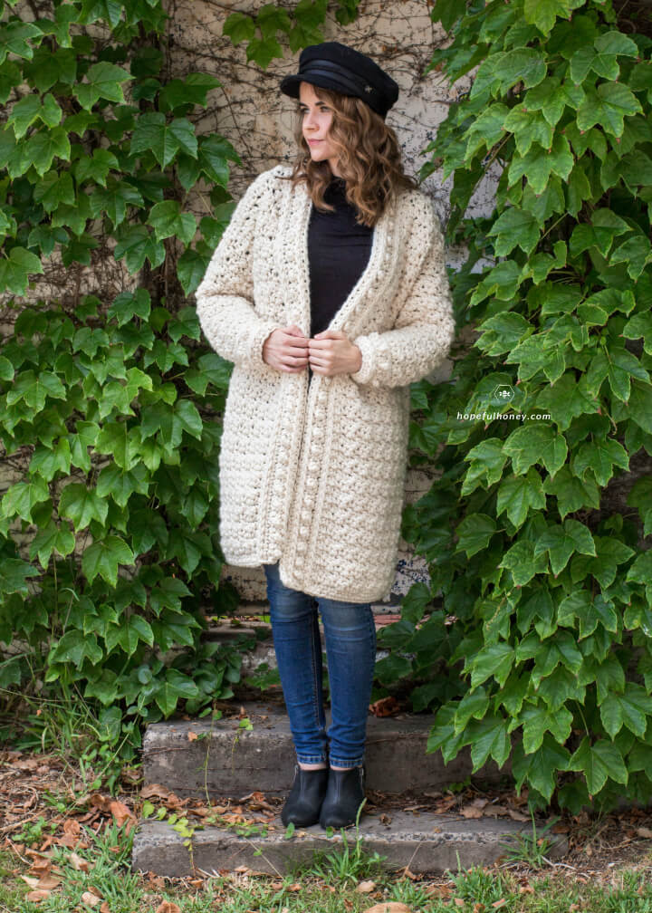 Free Crochet Snow Angel Cardigan Pattern