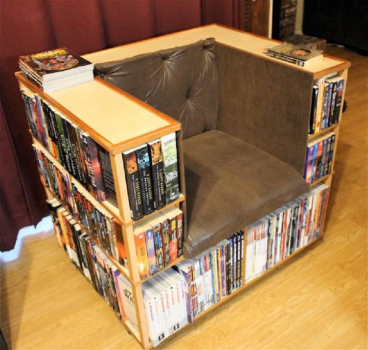 Free DIY Bookshelf Chair Plans