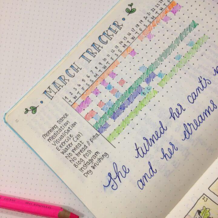 Bullet Journal Habit Tracker 