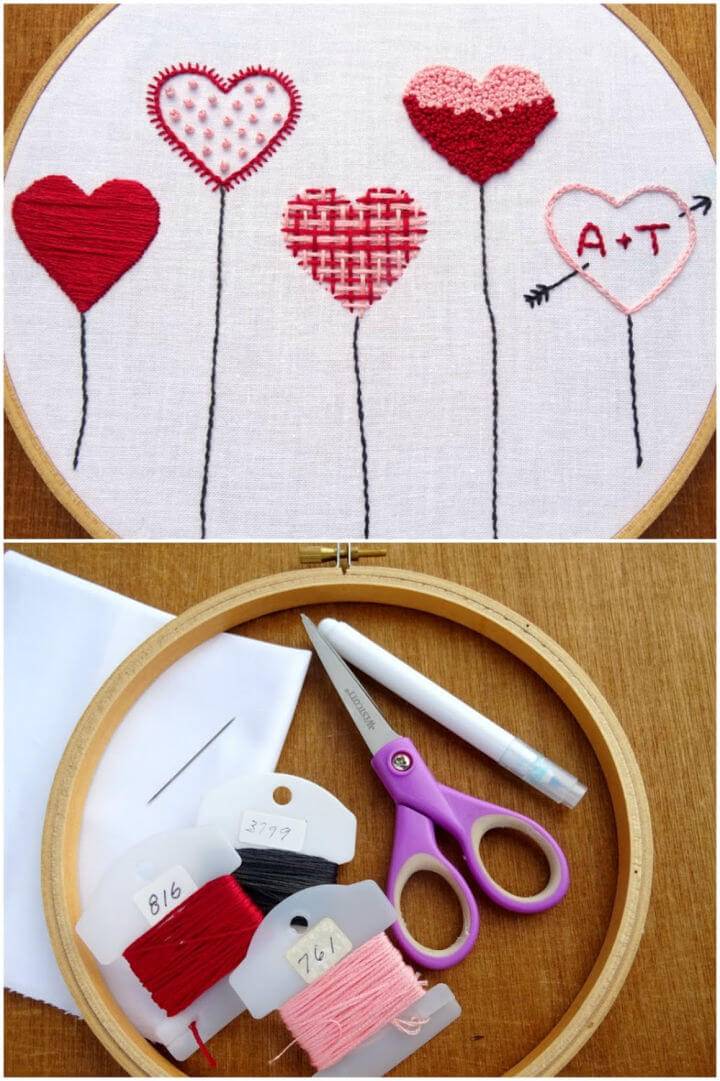 Heart Embroidery Pattern