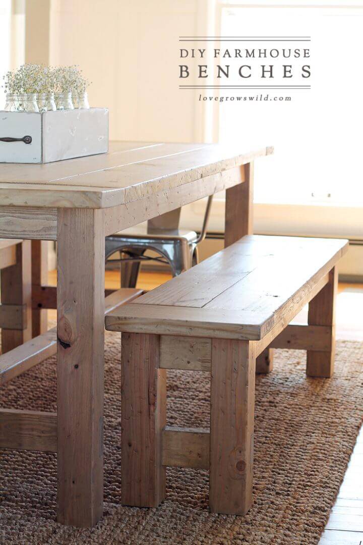 How to Build Your Own Farmhouse Bench