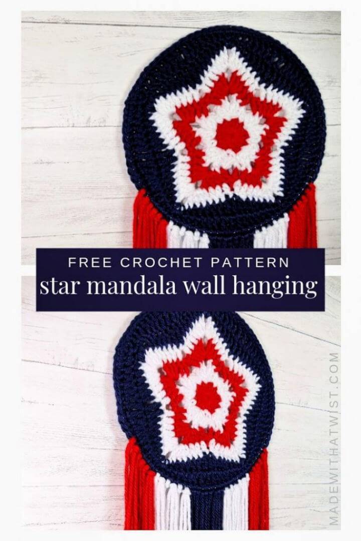 How to Crochet Star Mandala Wall Hanging