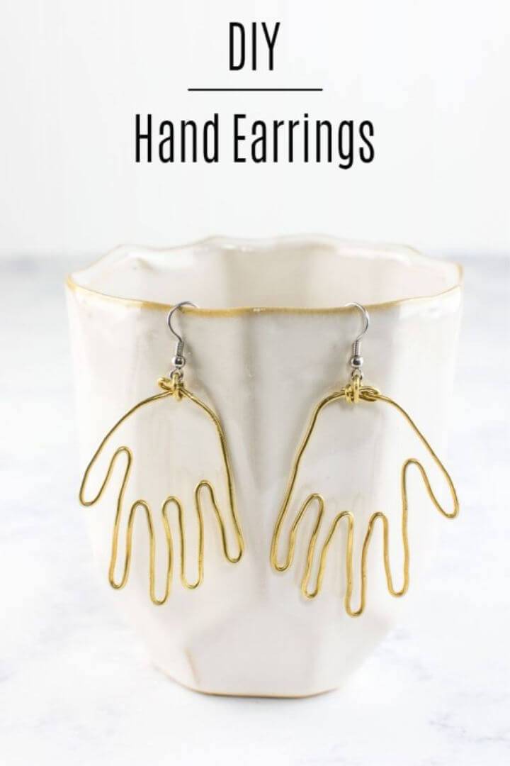 How to Make Brass Hand Earrings