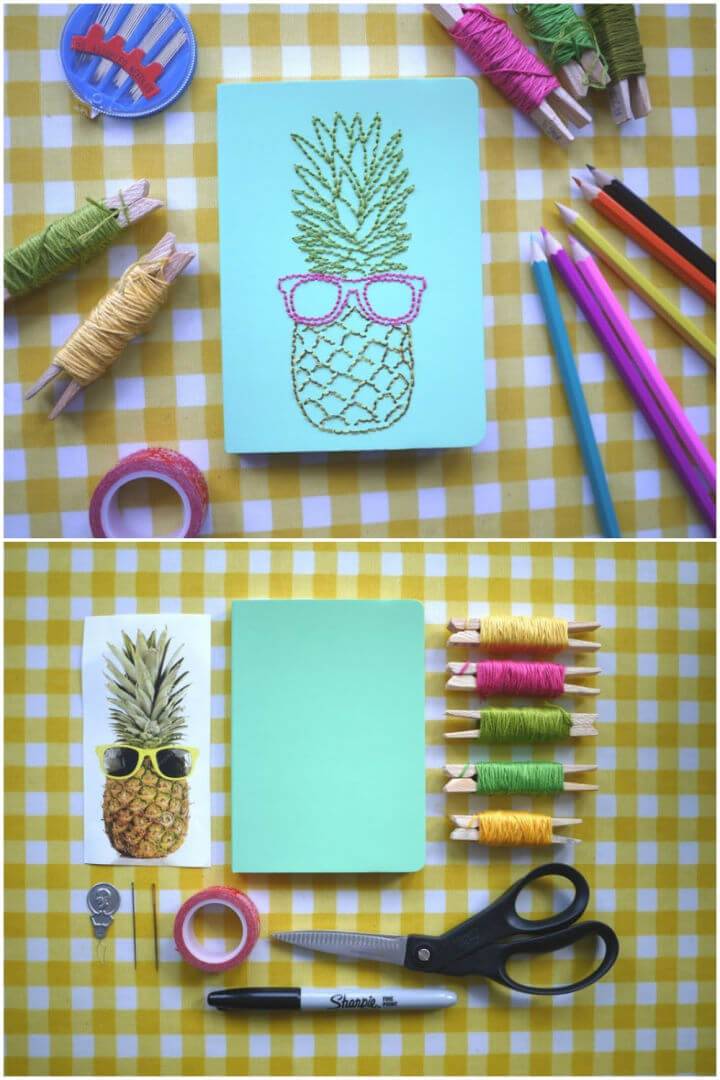 How to Make Embroidered Notebooks