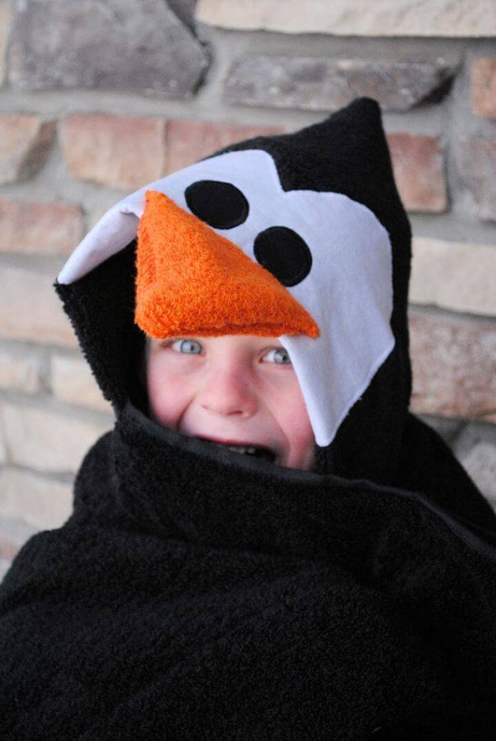 How to Do a Penguin Hooded Towel