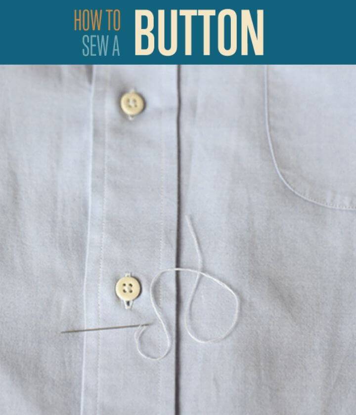 How to Sew a Button on a Shirt