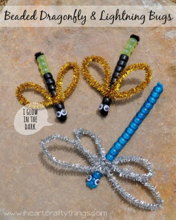 Make Beaded Dragonfly and Lightning Bugs
