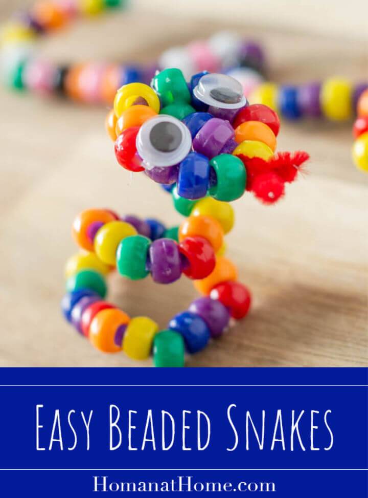 Make Beaded Pipe Cleaner Snakes